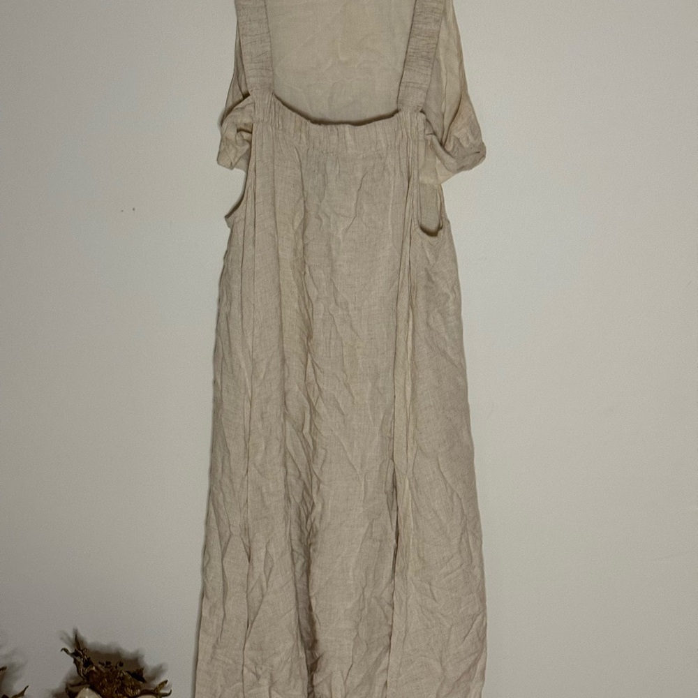 ASOS Curve Backless Cream Dress - Picture 2 of 3